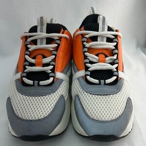 Dior B22 Sneakers Orange Gray White Mesh Leather EU 43 / US 10 - Made in Italy